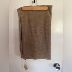 Garnet Hill Luxurious Cashmere Wrap NWT Light Brown